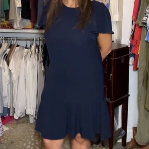Elegant Navy Blue Dress